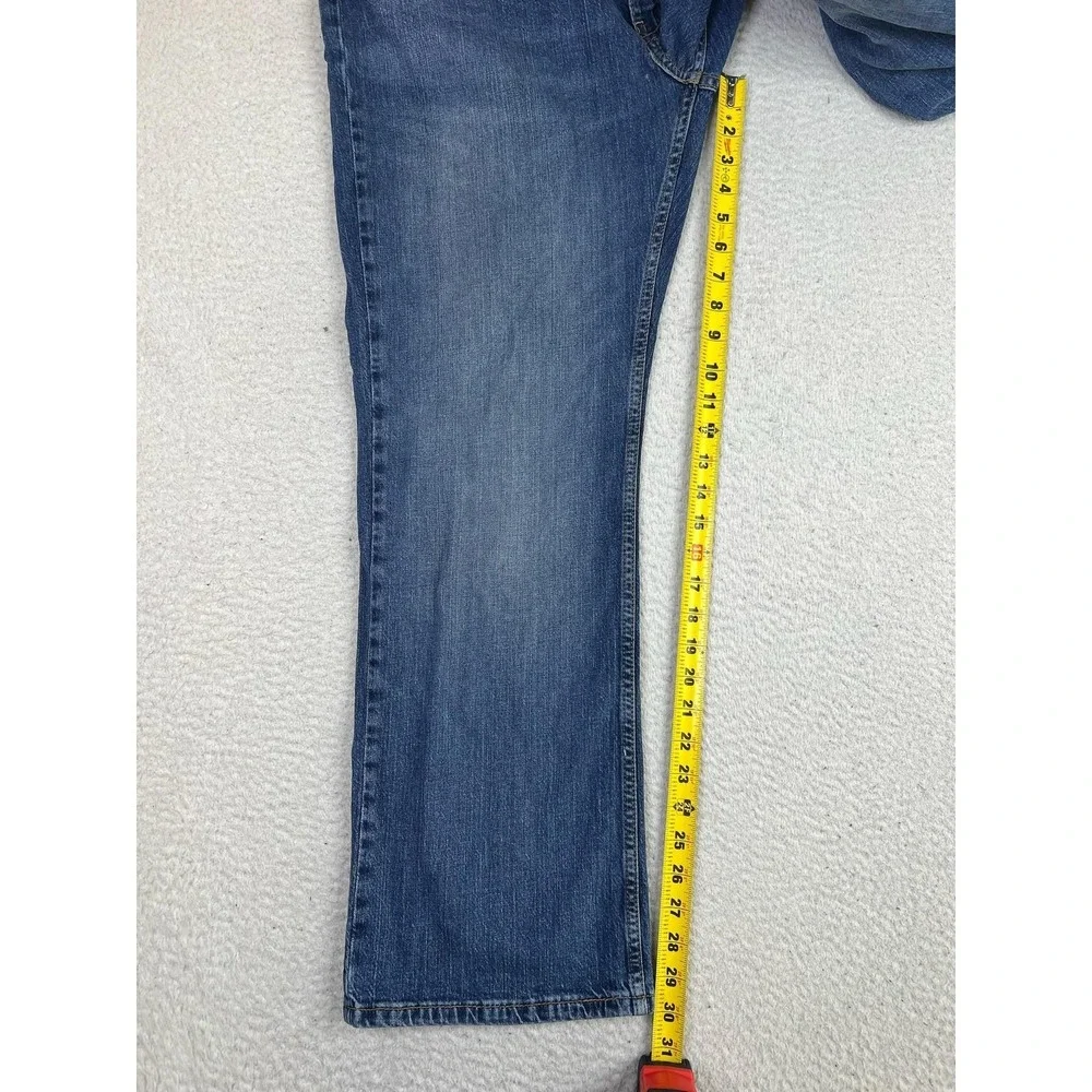 Levis 527 Jeans Mens 40x31 Blue Slim Bootcut Stretch Denim‎ 5-Pocket Zip Fly